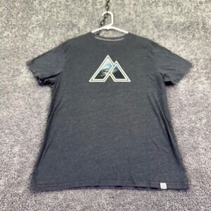 Alpine Design Shirt Mens Large Gray Short Sleeve Mountain Graphic Tee Outdoor